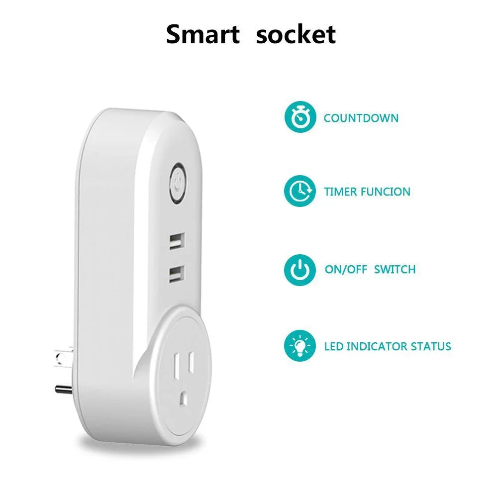 Smarte WLAN-Steckdose mit App-Steuerung – Intelligente Kontrolle Ihrer Geräteontrol by Smartlife App Alexa Google Home