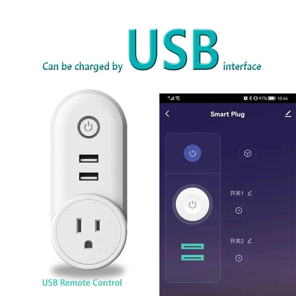 Smarte WLAN-Steckdose mit App-Steuerung – Intelligente Kontrolle Ihrer Geräteontrol by Smartlife App Alexa Google Home