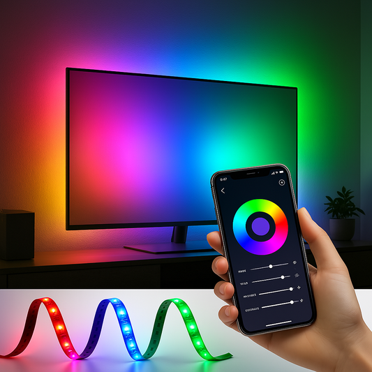 RGB LED-Lichtstreifen mit App-Steuerung – Flexible Beleuchtung für Ihr Zuhause