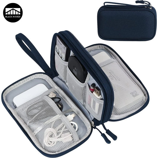 Reise-Gadget Organizer – Wasserdichte Kabeltasche mit Doppelfach