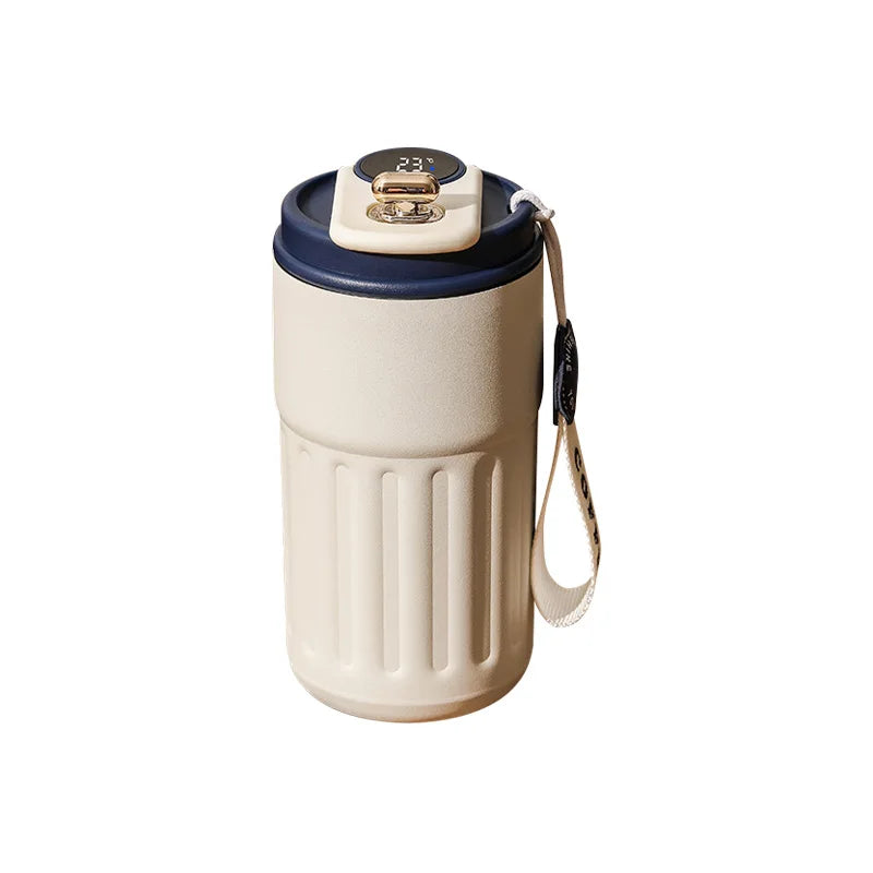 Smarte Thermosflasche mit Temperaturanzeige – 450 ml Edelstahl Isolierbecher