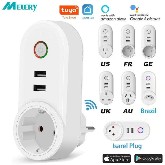 Smarte WLAN-Steckdose mit App-Steuerung – Intelligente Kontrolle Ihrer Geräteontrol by Smartlife App Alexa Google Home