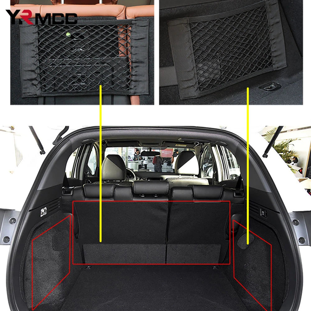 Auto Rücksitz Organizer - Universelle Auto Aufbewahrungstasche mit Elastischer Schnur