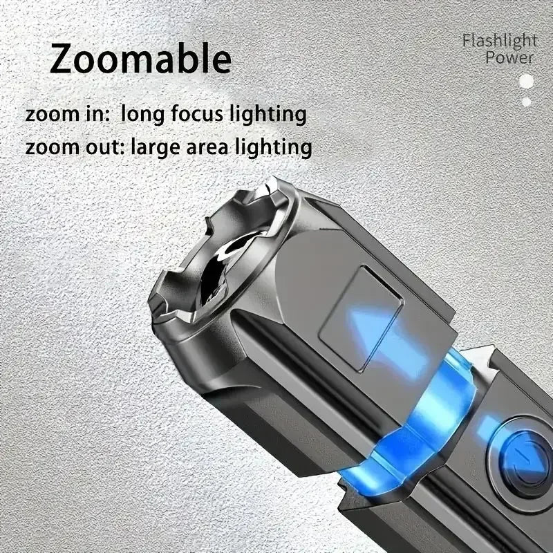 USB-Aufladbare LED-Taschenlampe – Kompakt, leistungsstark & immer einsatzbereit
