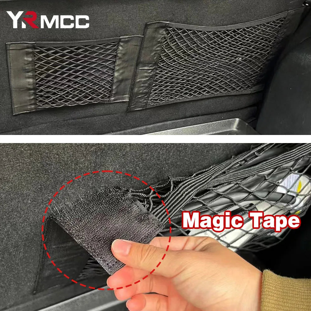 Auto Rücksitz Organizer - Universelle Auto Aufbewahrungstasche mit Elastischer Schnur
