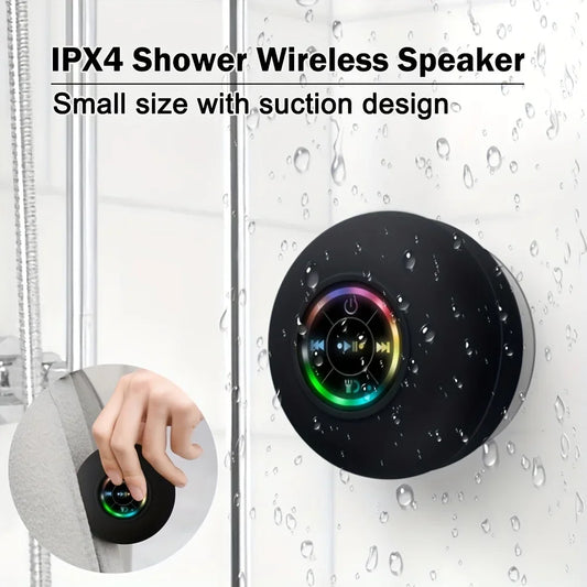 Wasserdichter Bluetooth-Lautsprecher mit Saugnapf – für Dusche & Outdoor