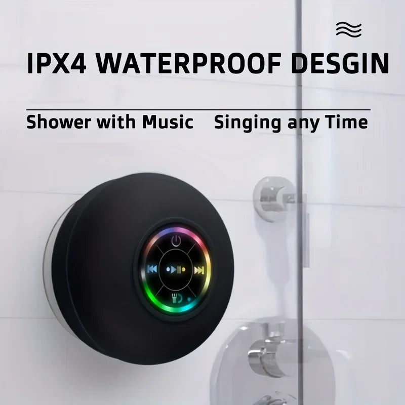 Wasserdichter Bluetooth-Lautsprecher mit Saugnapf – für Dusche & Outdoor